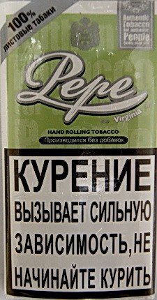 Сигаретный табак Pepe Virginia "Easy Green" (5 x 30 gr) Сигаретный табак Pepe Virginia "Easy Green" (5 x 30 gr)