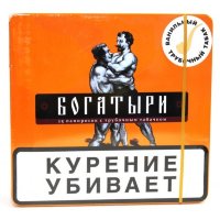 Папиросы Богатыри с трубочным табачком (Ваниль)
